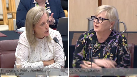 Linda Reynolds asks Katy Gallagher to apologise for 'the damage' done during Lehrmann saga – video