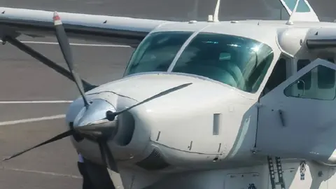 Getty Images A closeup of a Cessna turboprop aeroplane 