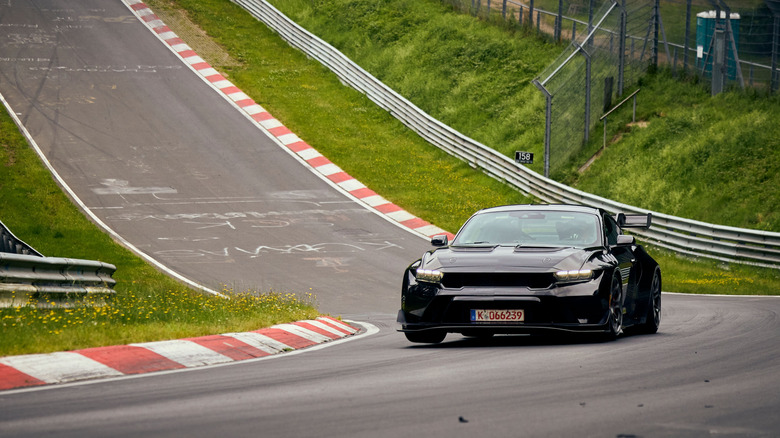 A Ford Mustang GTD lapping the Nürburgring