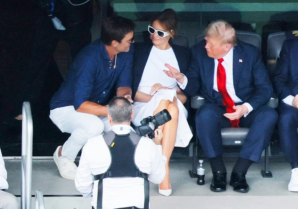 Images of the president at the FIFA Club World Cup showed his swollen legs. (Reuters)