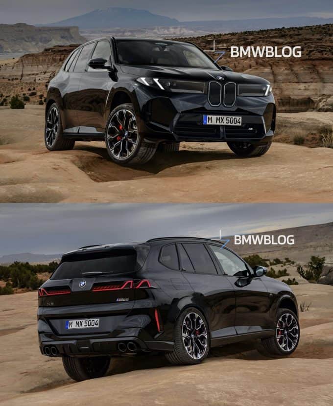 2027 BMW X5 RENDERING BLACK SAPPHIRE 00 2027 BMW X5 RENDERING BLACK SAPPHIRE showing rear and front-end