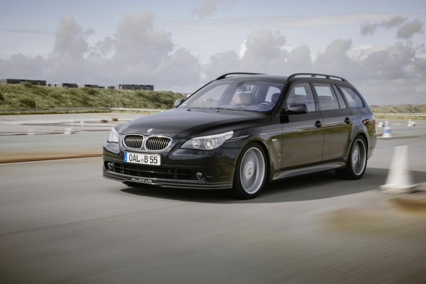 The ALPINA B5 Touring generation E61 on the track