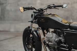 Custom Moto Guzzi V35 by Number 8 Moto