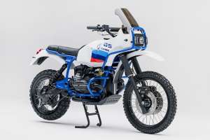 The WalzWerk X-Plorer is a modified BMW R100GS