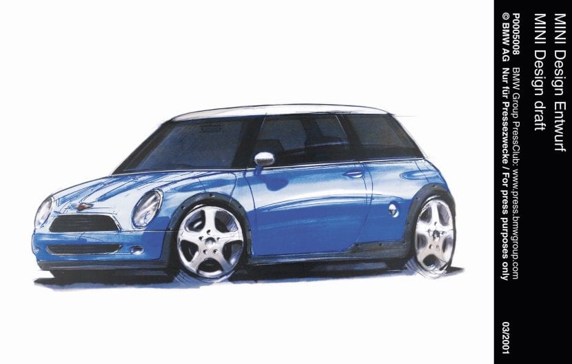 R50 MINI COOPER DESIGN SKETCH 00